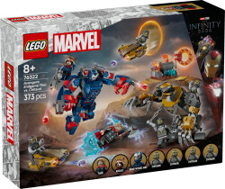 مجموعه ساختنی لگو LEGO Marvel مدل 76322، نبرد ثور و چیتاوری، ۳۷۳ قطعه، حداقل سن ۸ سال
