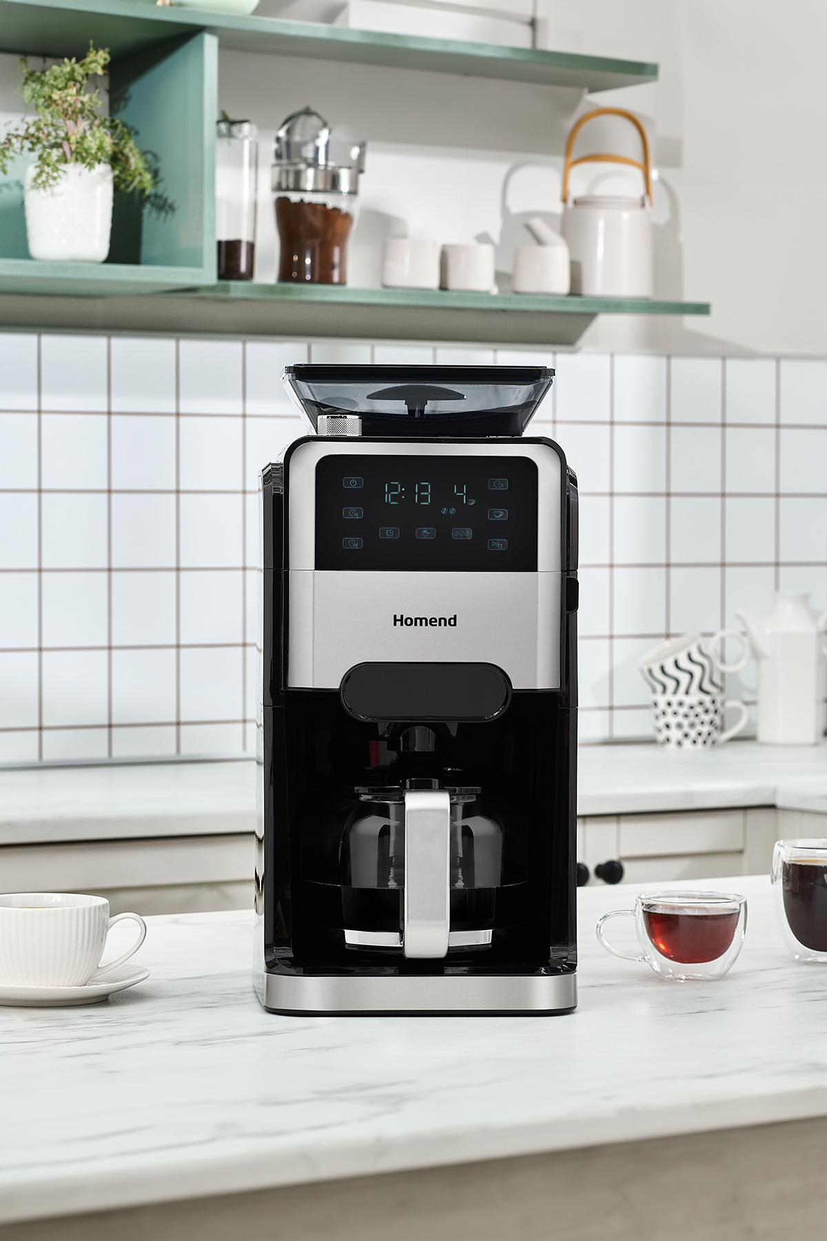 دستگاه اسپرسو و کاپوچینو قهوه ساز فیلتردار COFFEEBREAK 5009H با آسیاب اورجینال HOMEND