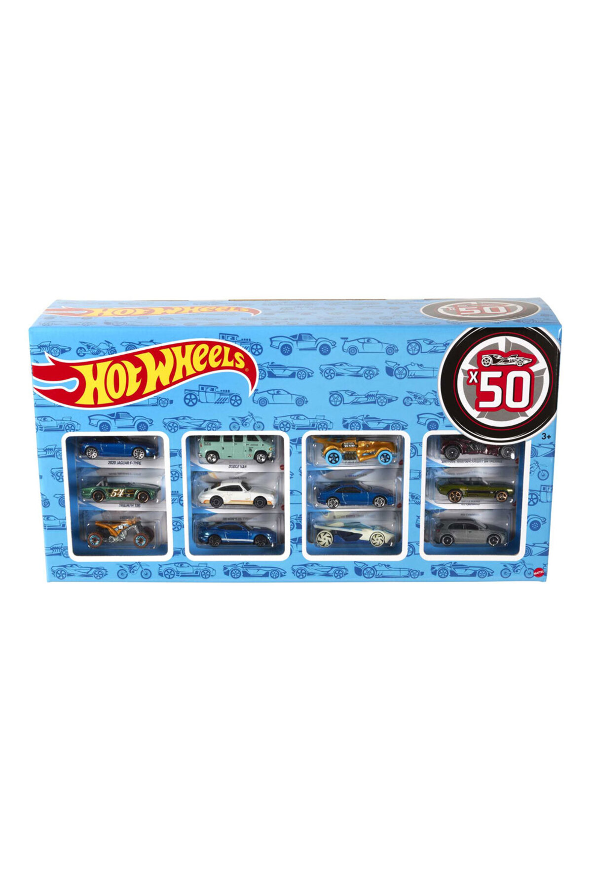ماشین اسباب بازی چرخ داغ 50 عدد ست CGN22 Mattel