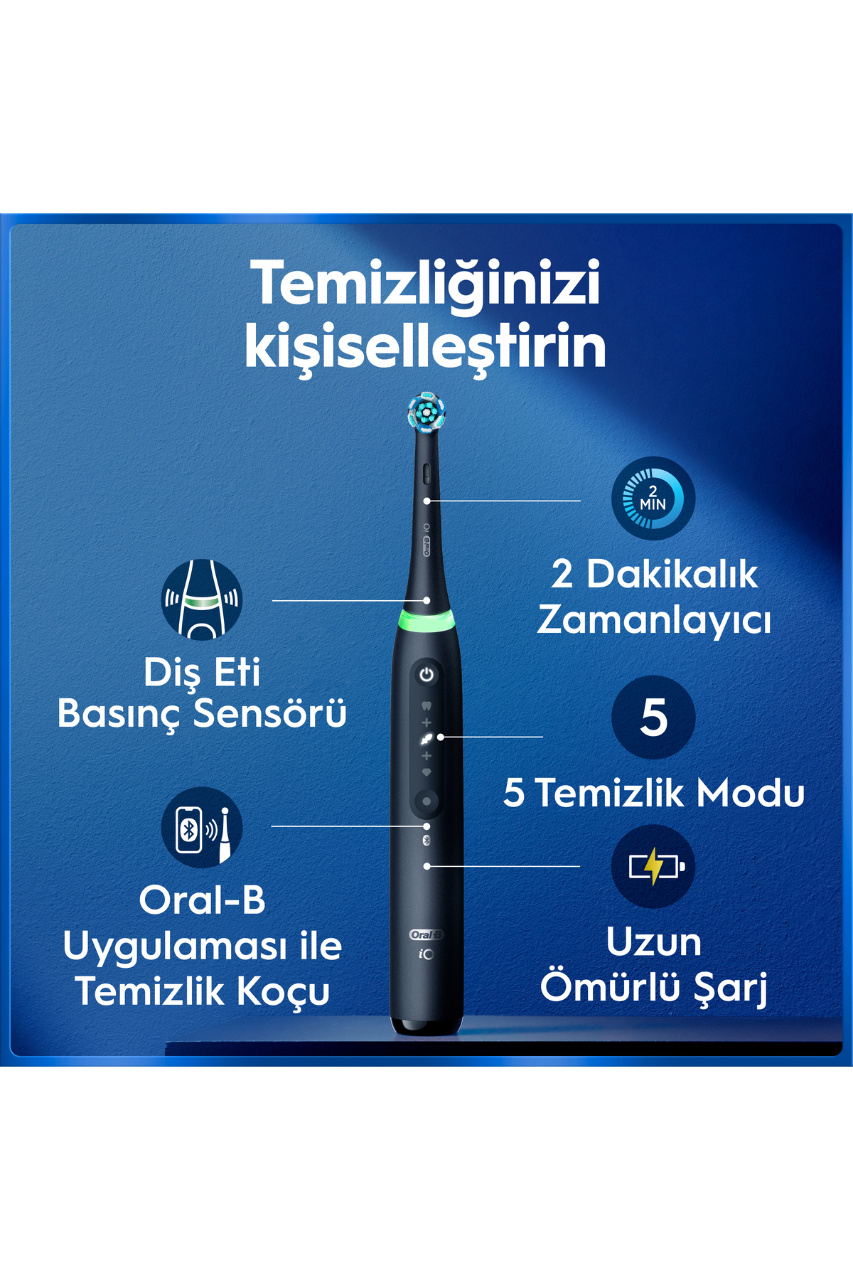 Oral-B مسواک شارژی Io 5 مشکی مات