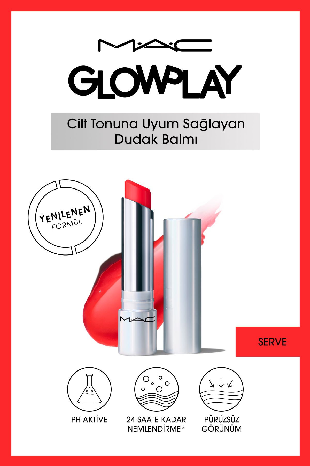 براق کننده لب GLOW PLAY MALP BALM مرطوب سرو 3 گرم Mac