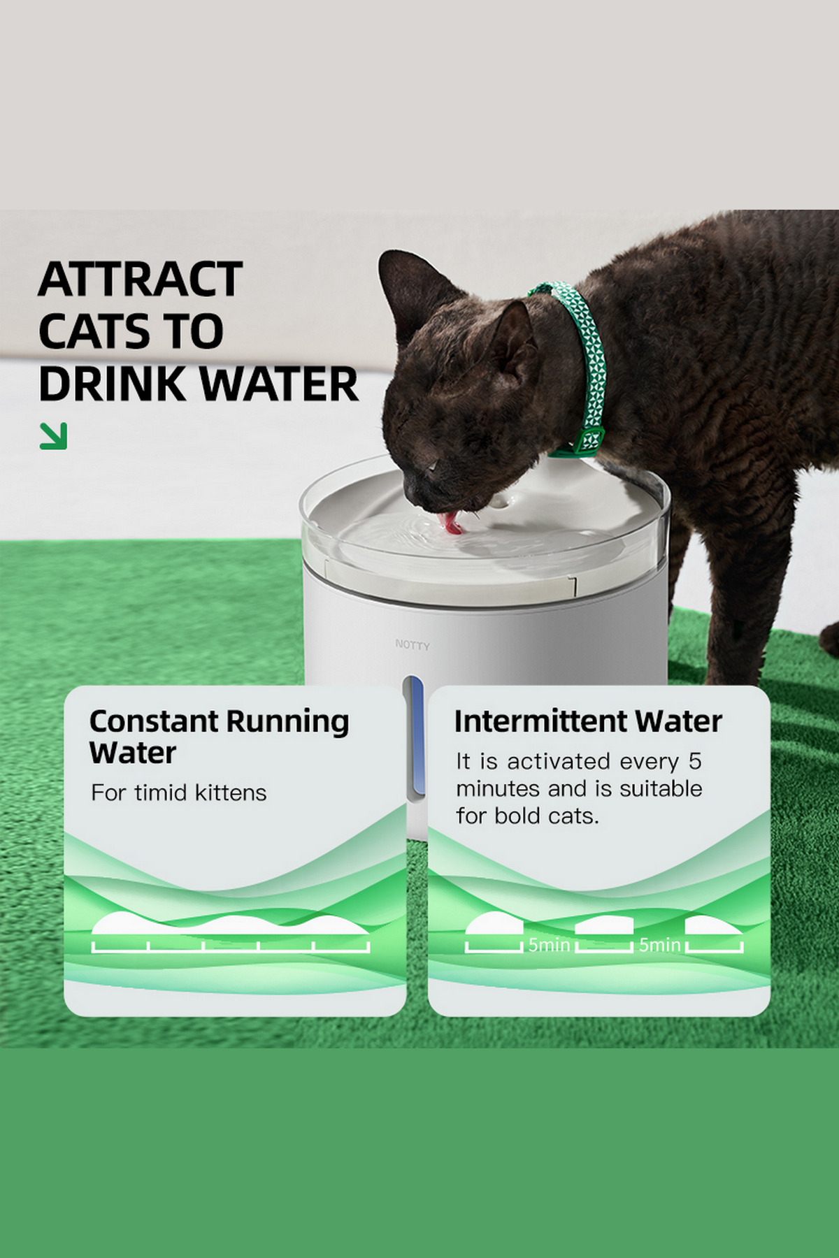 آبخوری خودکار گربه و سگ نوتی Notty مدل NottyWater