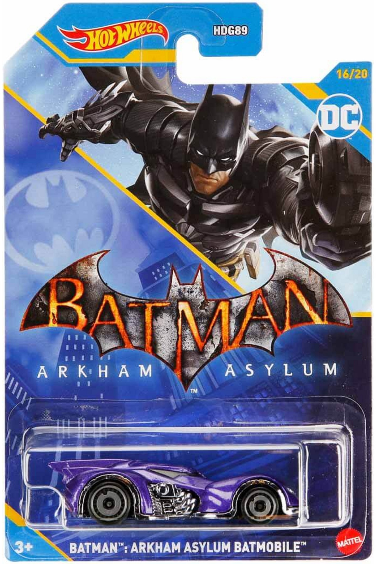 ماشین اسباب بازی BATMAN ARKHAM ASYLUM BATMOBILE ابزار مجموعه ویژه سریال MATTEL HOTWHEELS TOY CAR DC هات ویلز اورجینال HOT WHEELS