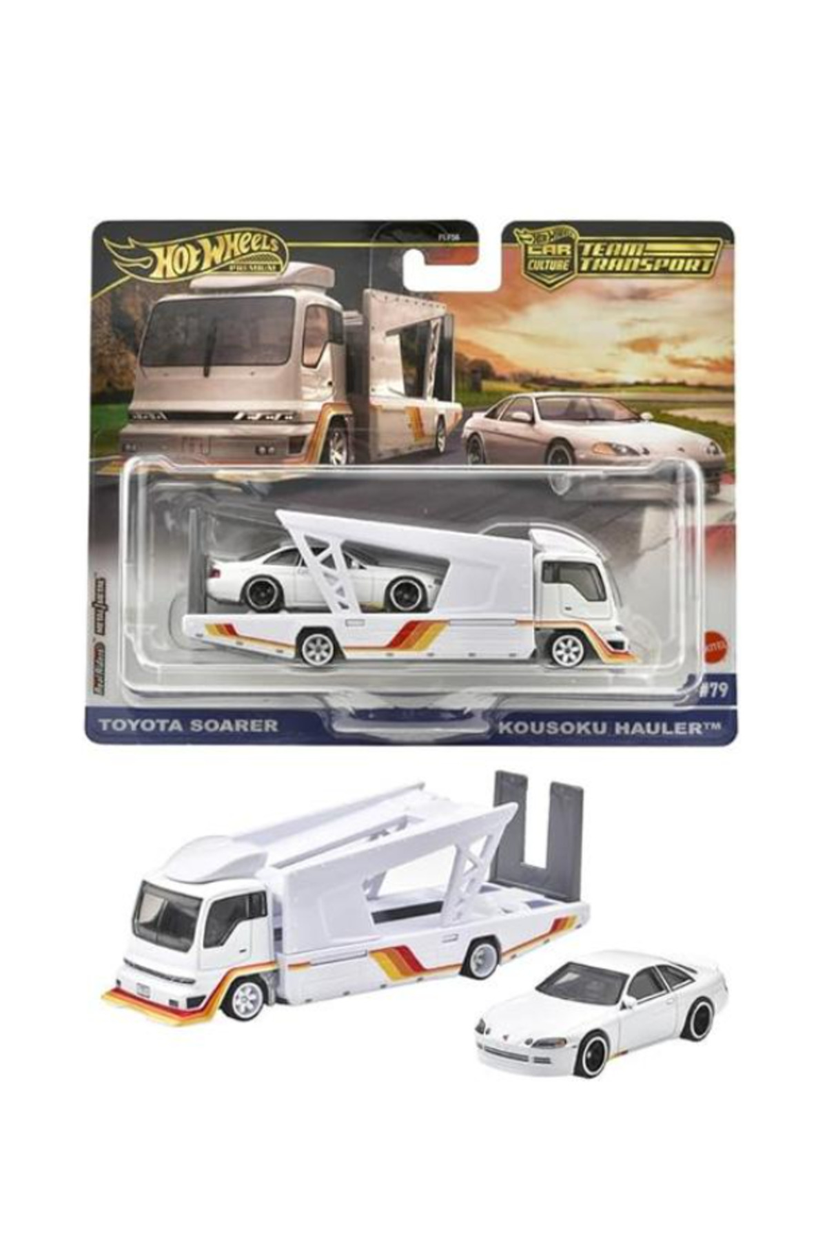 ماشین اسباب بازی حمل و نقل تیم فرهنگ خودرو ممتاز TOYOTA SOARER KOUSOKU HAULER مدل کلکسیونی کامیون از ترکیه HOT WHEELS