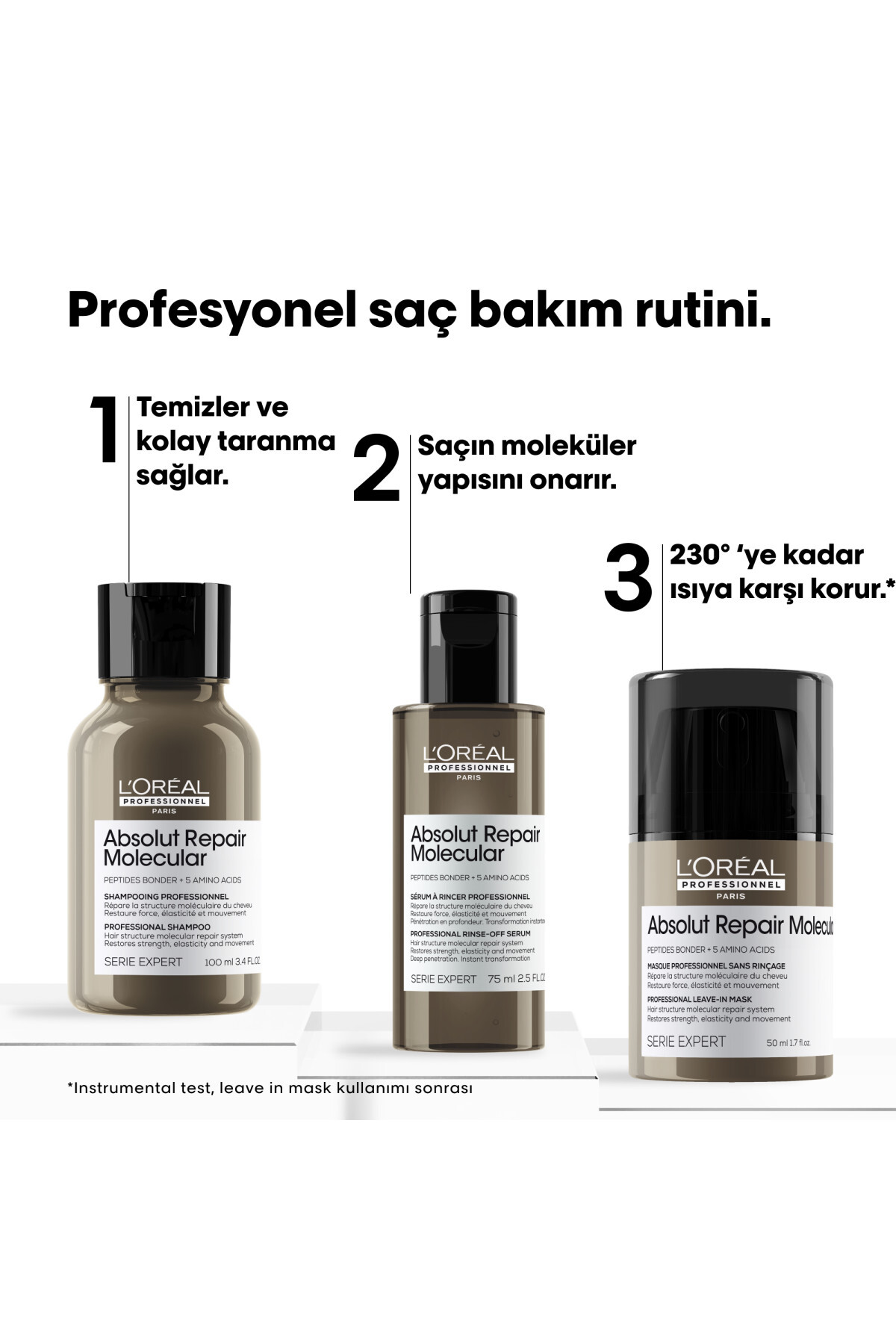 شامپو زنانه مجموعه مینی مولکولی ABSOLUT اورجینال L'oreal Professionnel