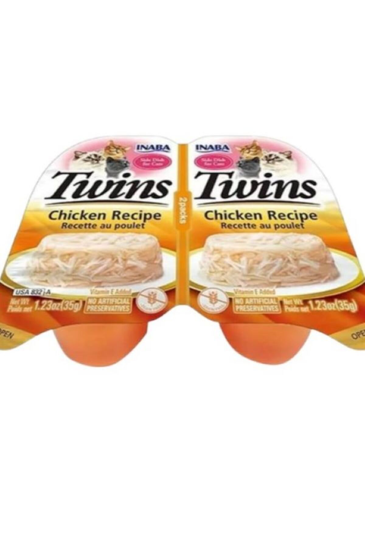 ژله تشویقی گربه مرغی اینابا چائو INABA CIAO، سری Inaba Twins، ۲ × ۳۵ گرم