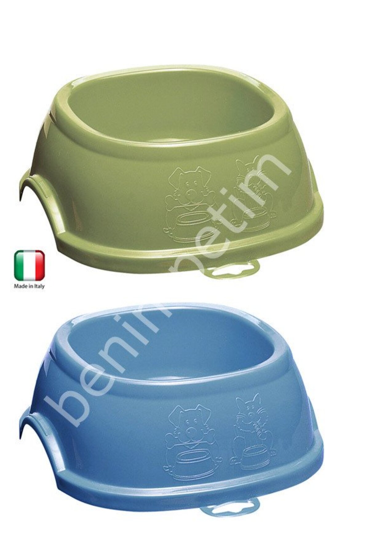 ظرف غذای سگ و آبخوری استفان‌پلاست Stefanplast، مدل K81987-S سبز و آبی 2000ml