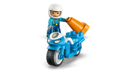 مجموعه بازی ساختنی موتورسیکلت پلیس آبی لگو LEGO، سری دوپلو DUPLO، مدل 10471، ۱۱ قطعه، مناسب ۲ سال به بالا
