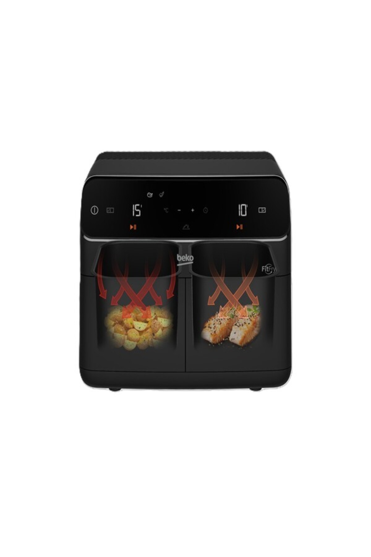 سرخ کن فریزر کم روغن FR 8284 2IN1FITFRY دو محفظه اورجینال Beko