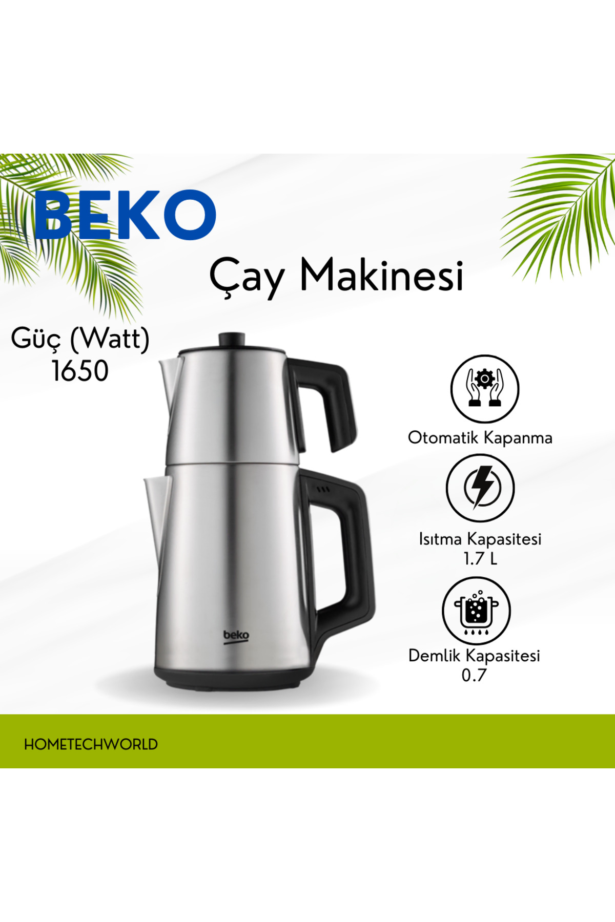 چای ساز 1.7 لیتری اورجینال Beko
