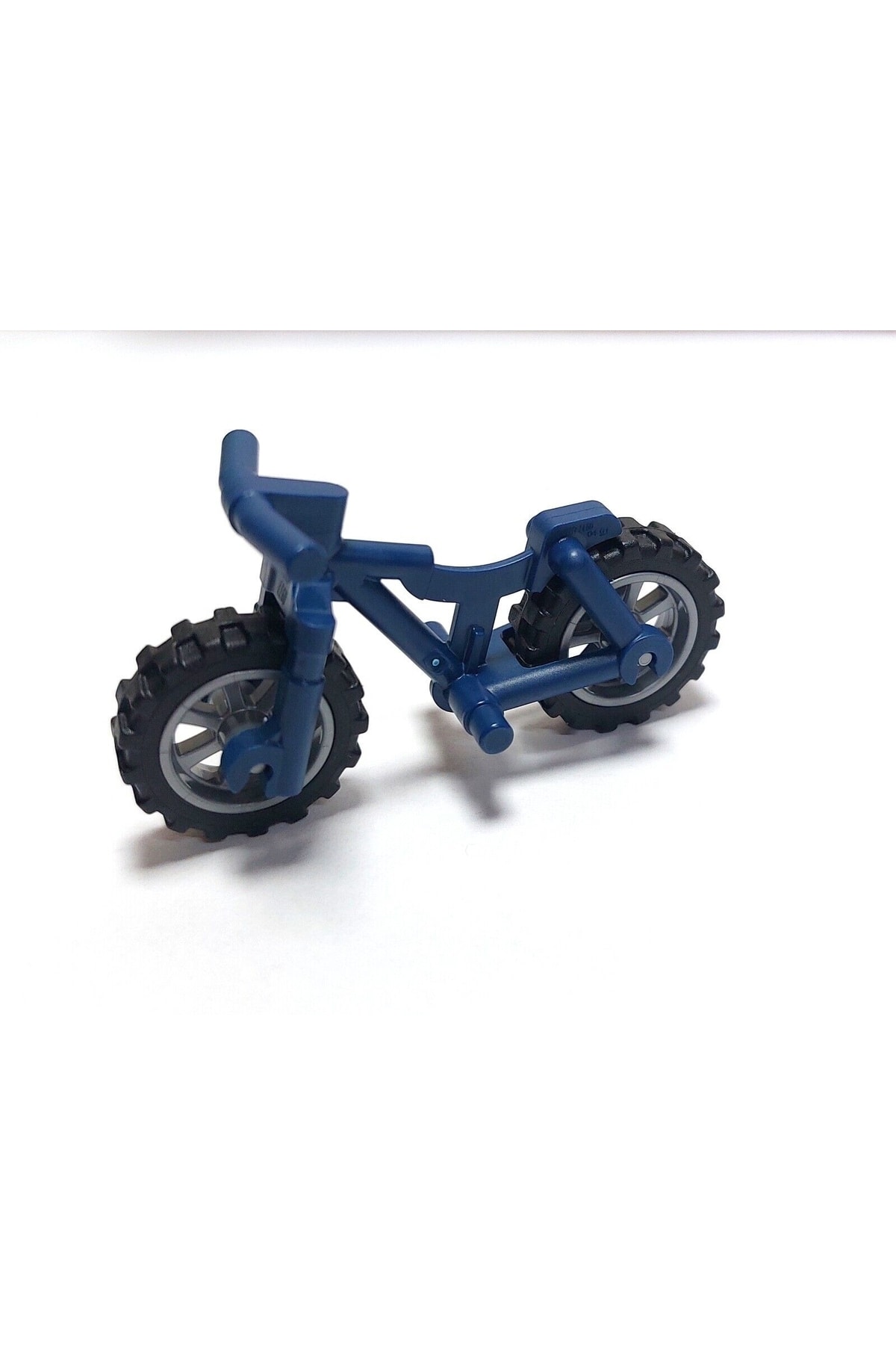 لگو لوازم جانبی اصلی MOC MIC MINIFIGURE BICYCLE NAVY BLUE MOUNTAIN BIKE RIM نقره ای اورجینال LEGO