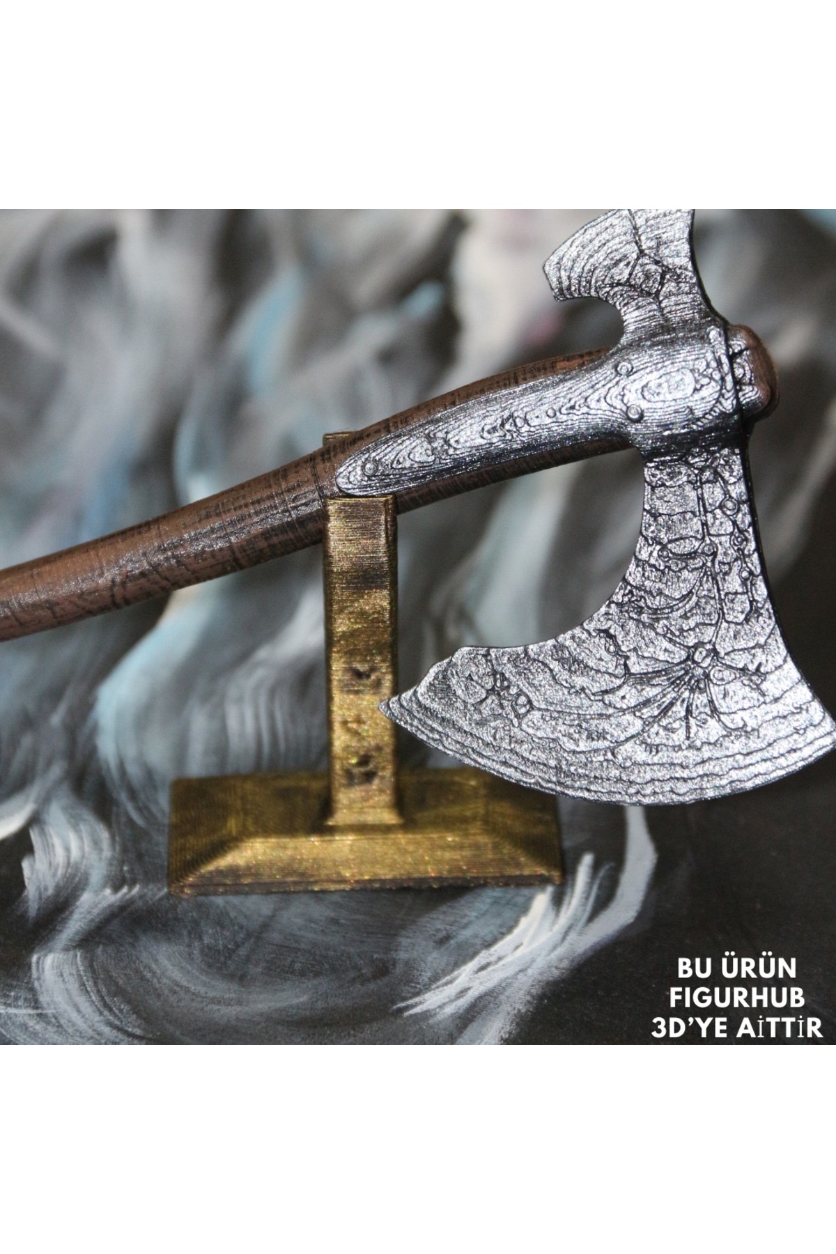 فیگور خدای جنگ LEVIATHAN AXE KRATOS 20CM DECORATIVE از ترکیه FIGURHUB 3D