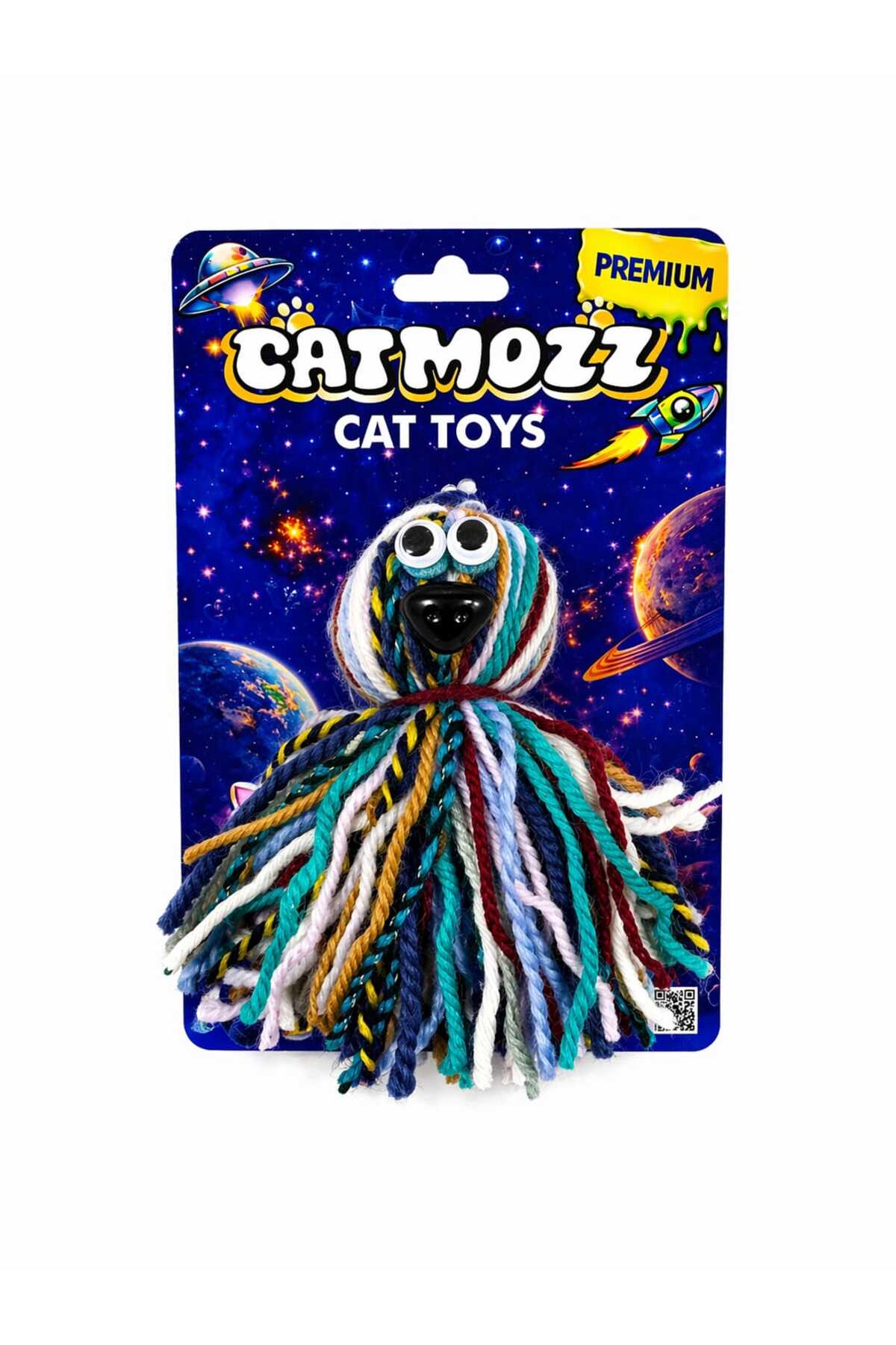 اسباب‌بازی اختاپوسی گربه کت‌موز CatMozz Premium Orlon، چندرنگ