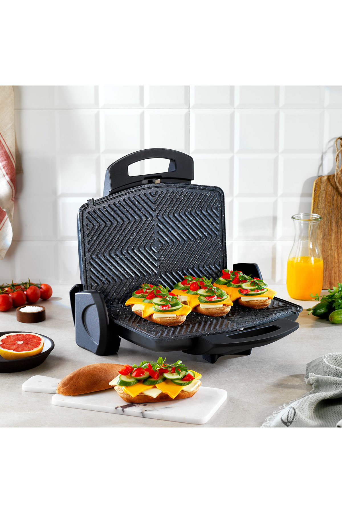 دستگاه ساندویچ و تست TOASTER مشکی را شروع کنید اورجینال Schafer