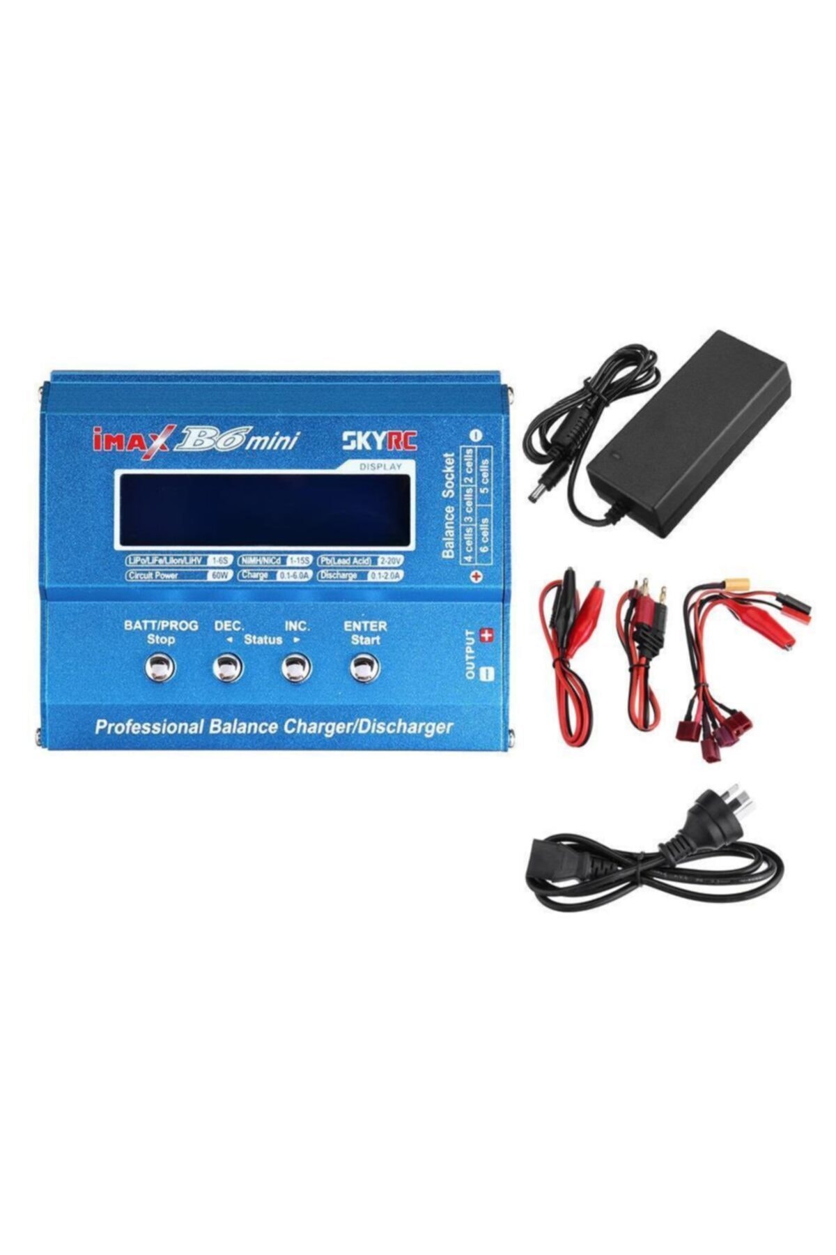مدل خودرو شارژر حرفه ای SKYRC IMAX B6 MINI آداپتور شارژ اصلی AC DC EU 12V5A اورجینال SKY RC