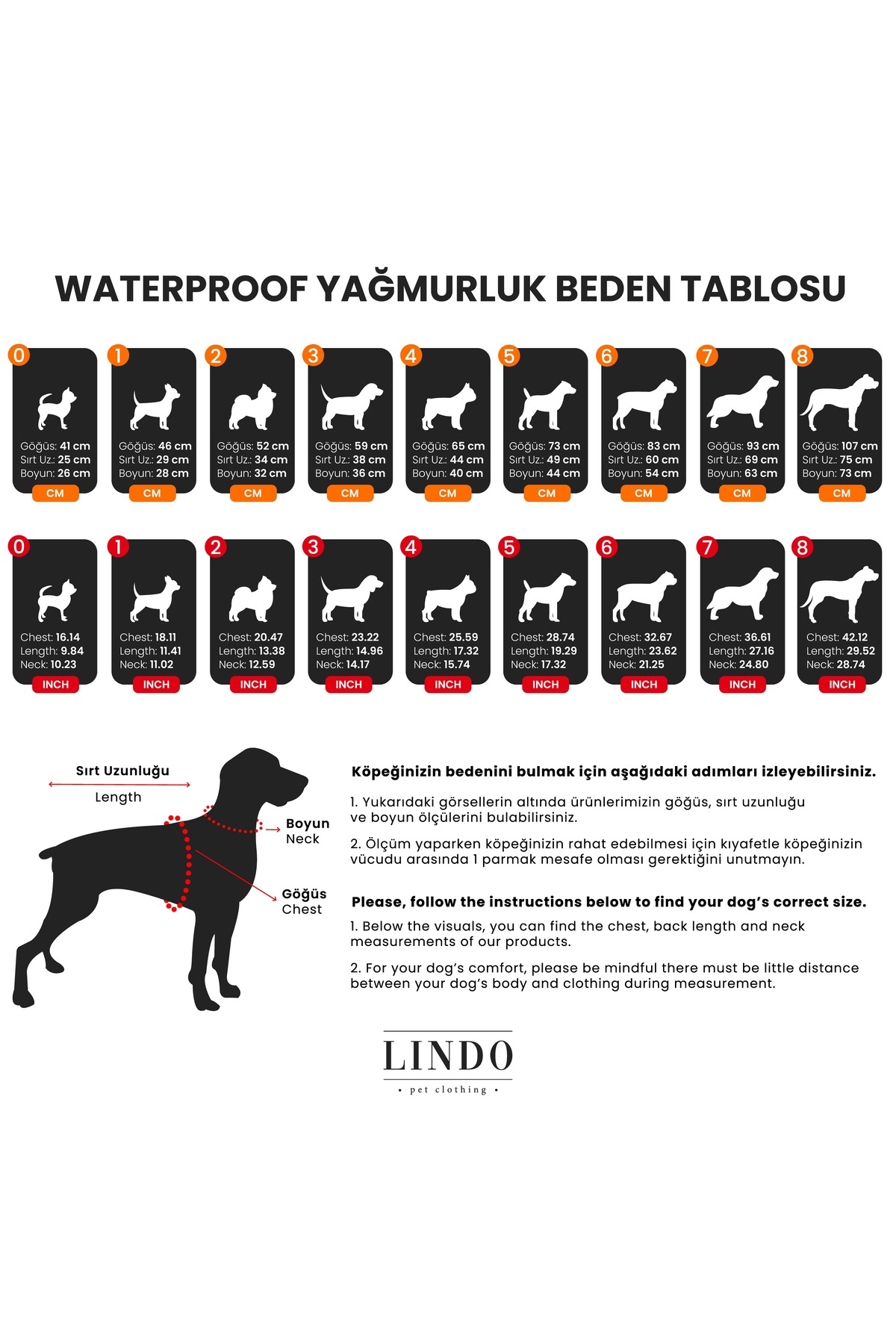 بارانی ضدآب سگ لیندوداگز Lindodogs Joy با آستر پلار، مدل LDJOY010 مشکی