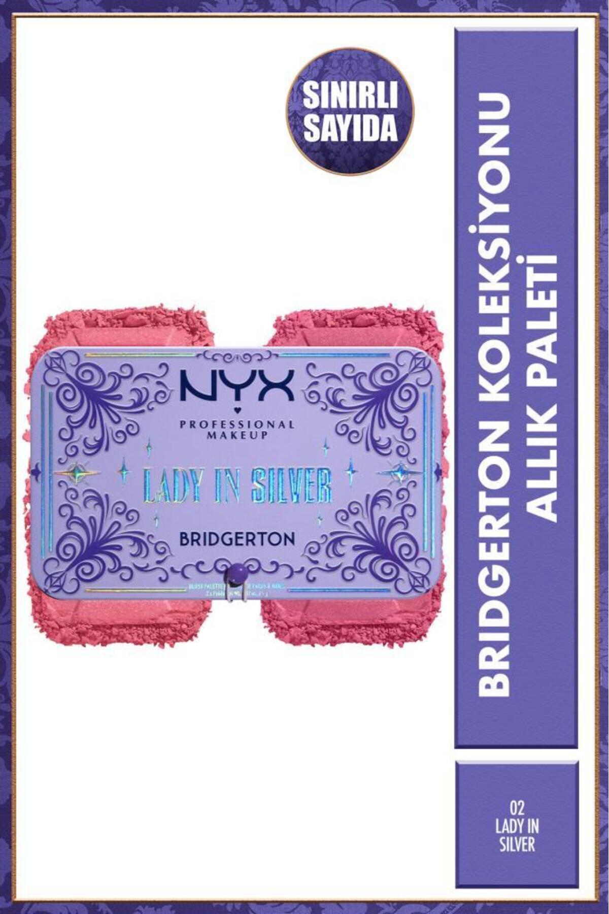 رژگونه پالت کالکشن بریگرتون 02 LADY IN SILVER NYX Professional Makeup