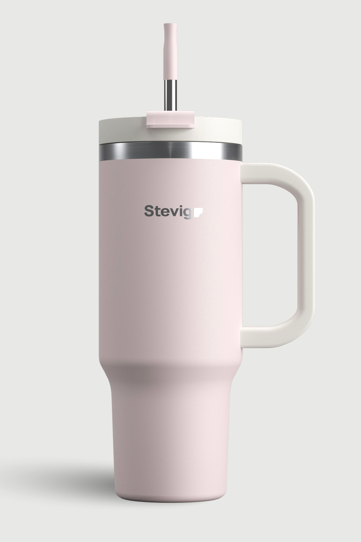 فلاسک قمقمه استیل 900 میلی لیتری گلبرگ صورتی ST 241 2 MOODS TUCK IN TUMBLER اورجینال Stevig
