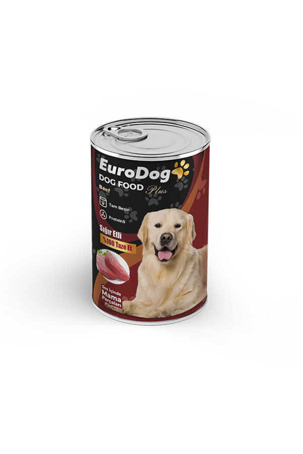کنسرو غذای سگ با گوشت گاو، ۴۱۵ گرم، یوروداگ EuroDog