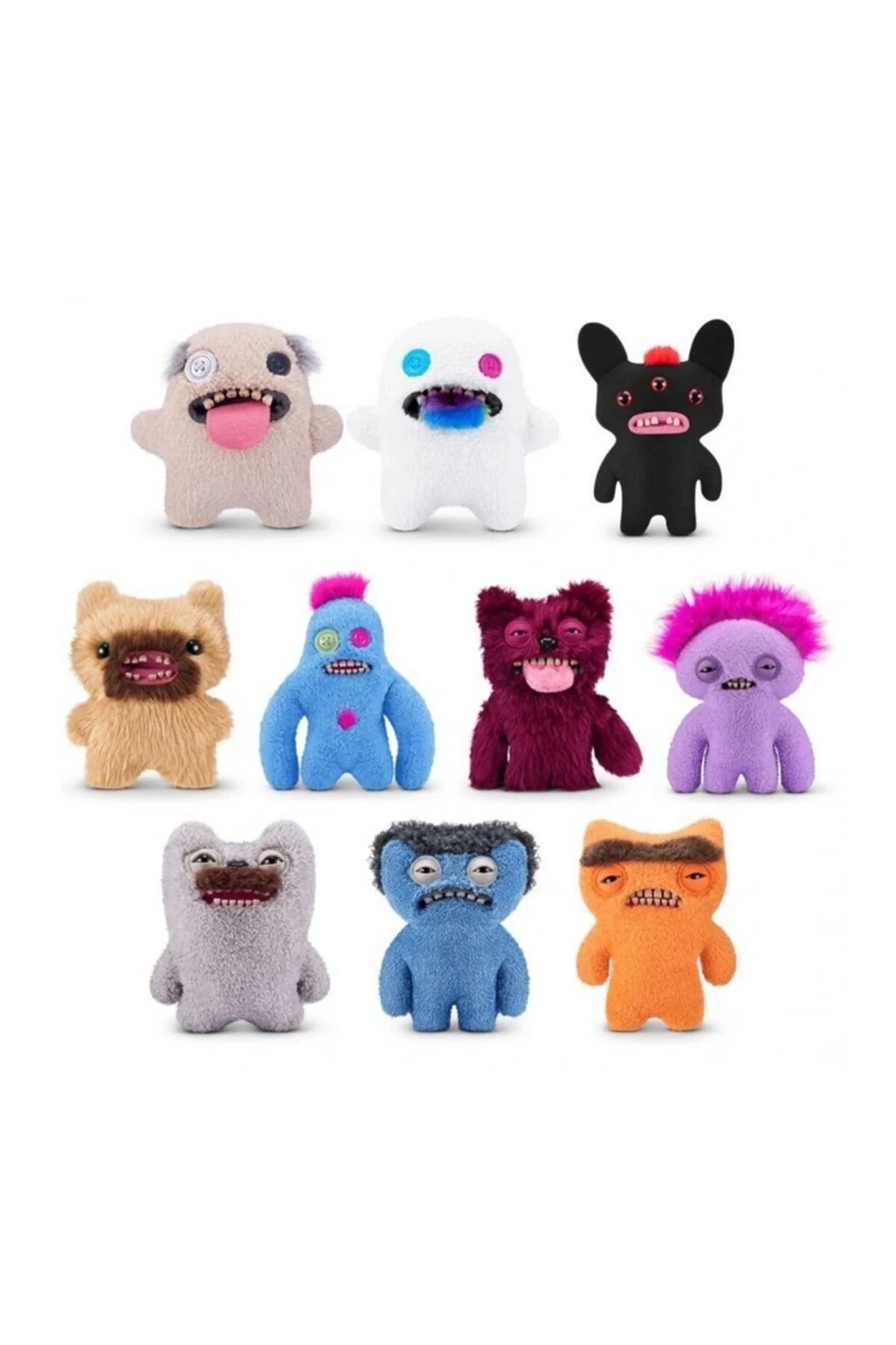 اسباب بازی های پشمی 077288 PLUSH FUGGLER HAIRY FUGGS SERIES TOY 1 PIECE MRSPANCER