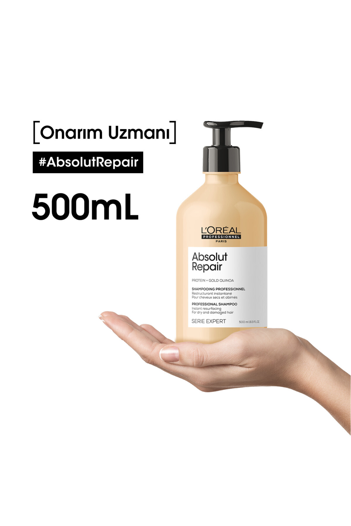 L'oreal Professionnel شامپو ترمیم‌کننده موهای خسته سری Expert Absolut Repair 500 میلی‌لیتر