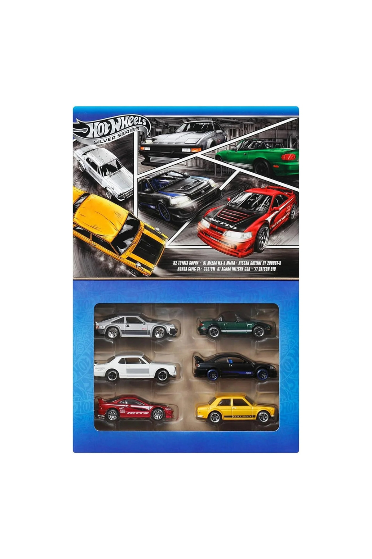 ماشین اسباب بازی با مضمون 6S خودروهای ژاپنی JBY77 هات ویلز اورجینال HOT WHEELS