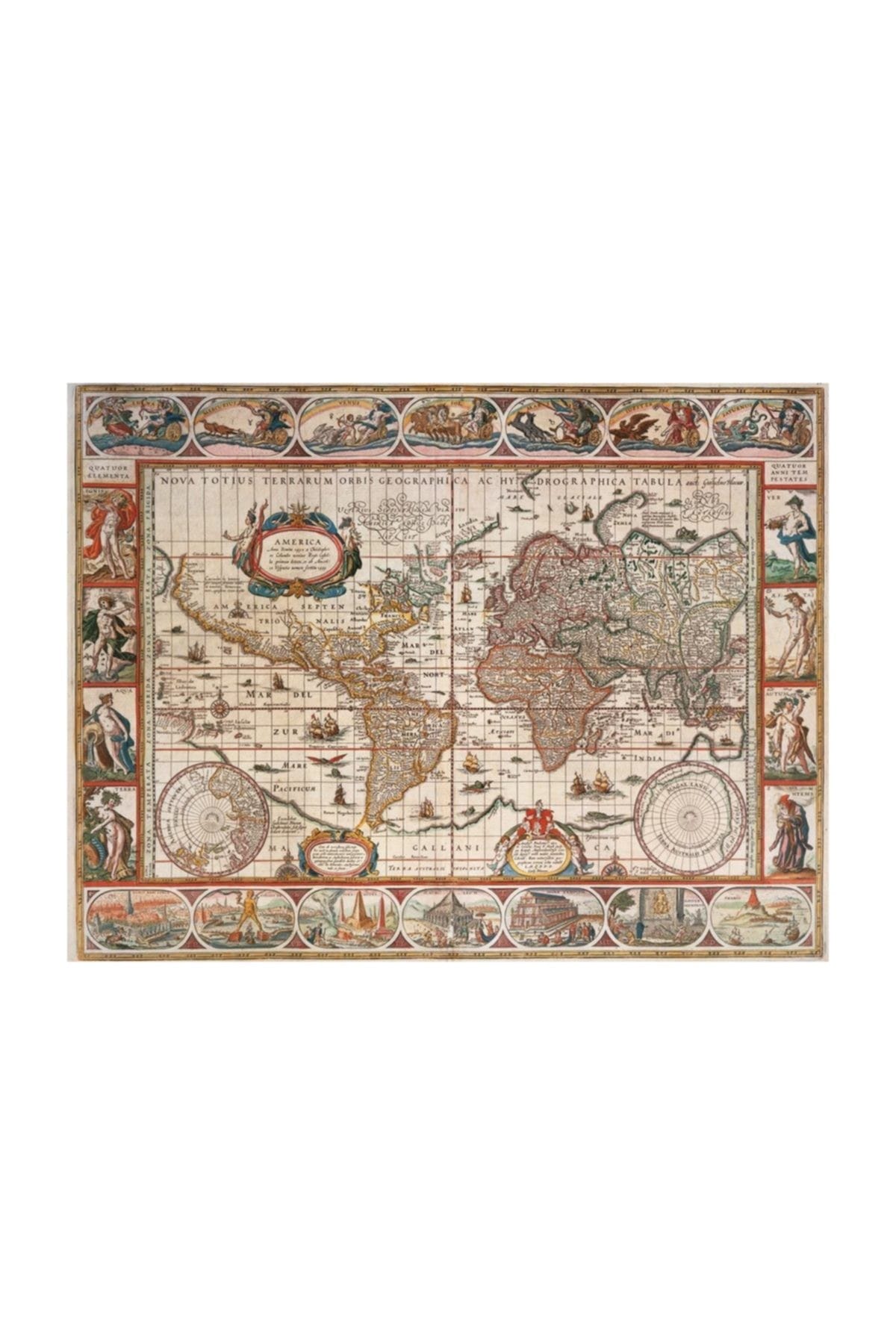 پازل 2000 PIECE PUZZLE WORLD MAP OF THE YEAR 1650. 166336 RAVENSBURGER