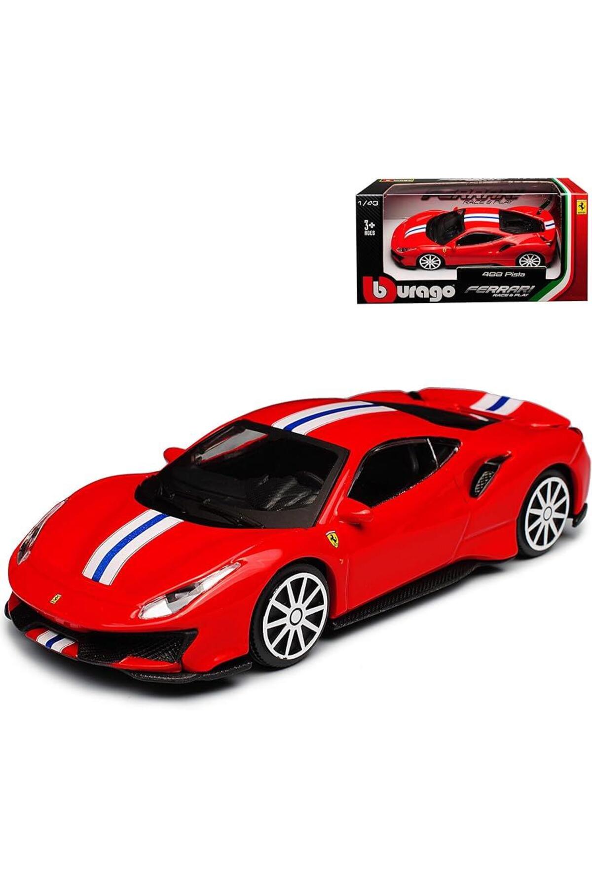 مدل خودرو ماشین فراری BURAGO 1 43 SCALE 488 PISTA FERRARI اورجینال BBURAGO