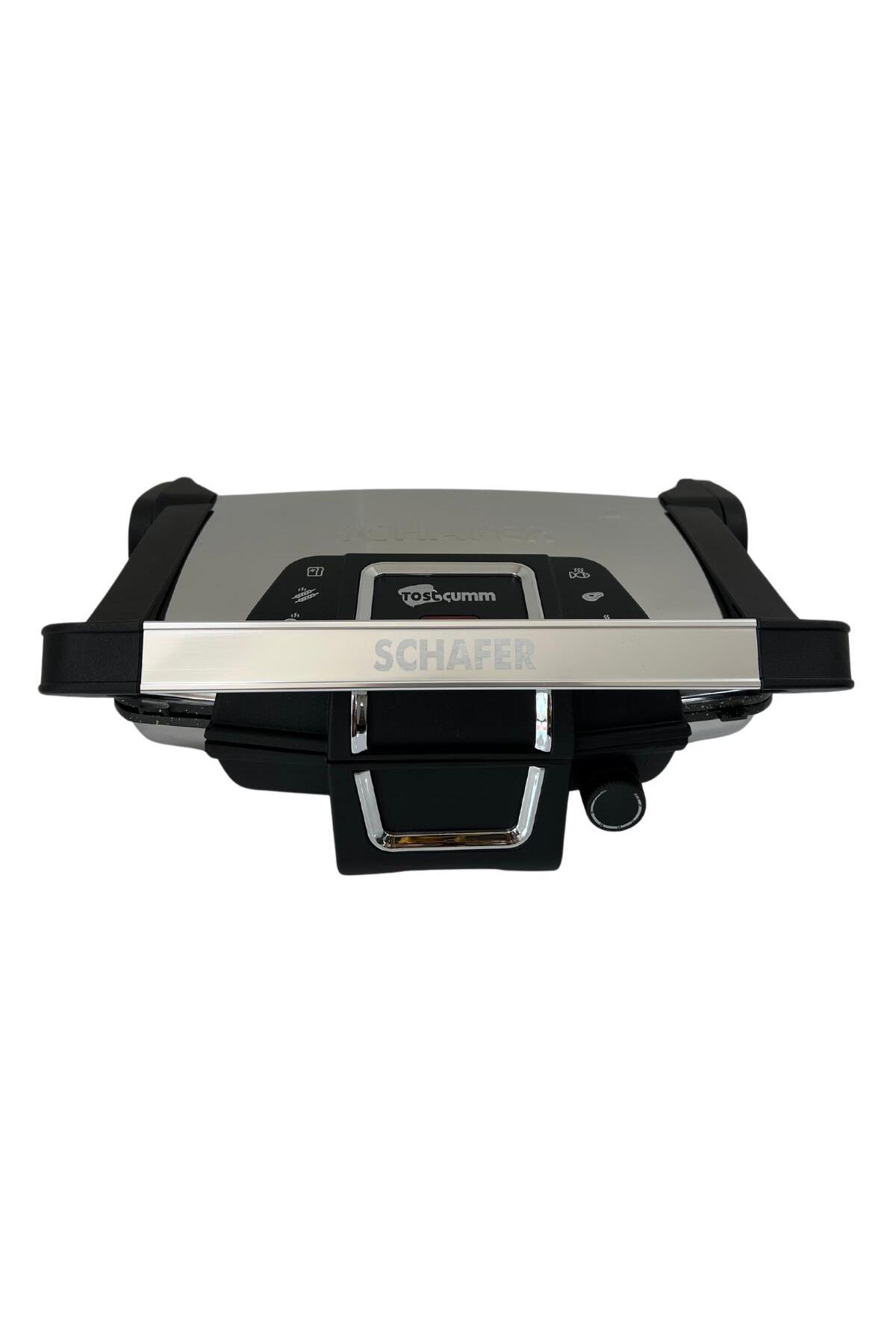 دستگاه ساندویچ و تست توستر 1500W INOX اورجینال Schafer