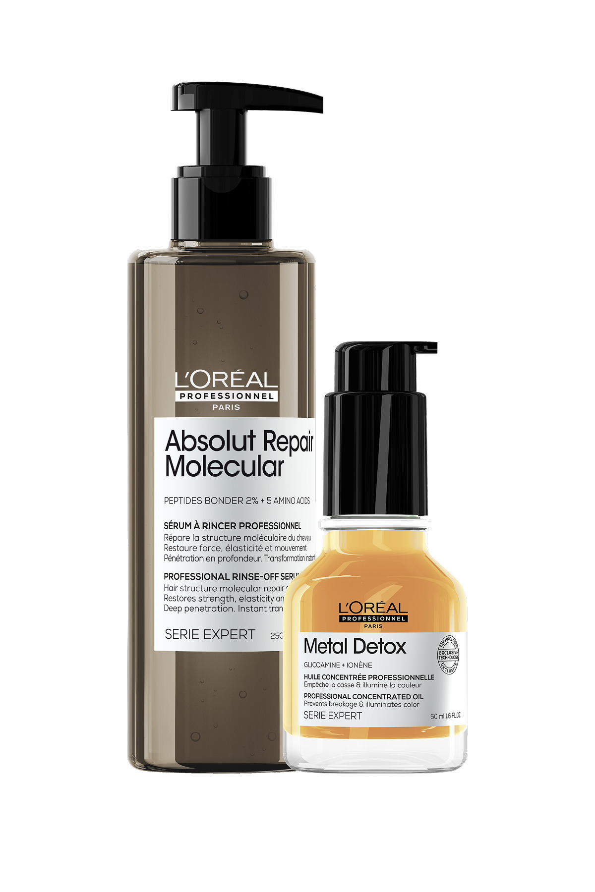 ست مراقبت مو مردانه و زنانه مجموعه های باینری SERIE EXPERT ABSOLUT METAL DETOX STAR L'oreal Professionnel
