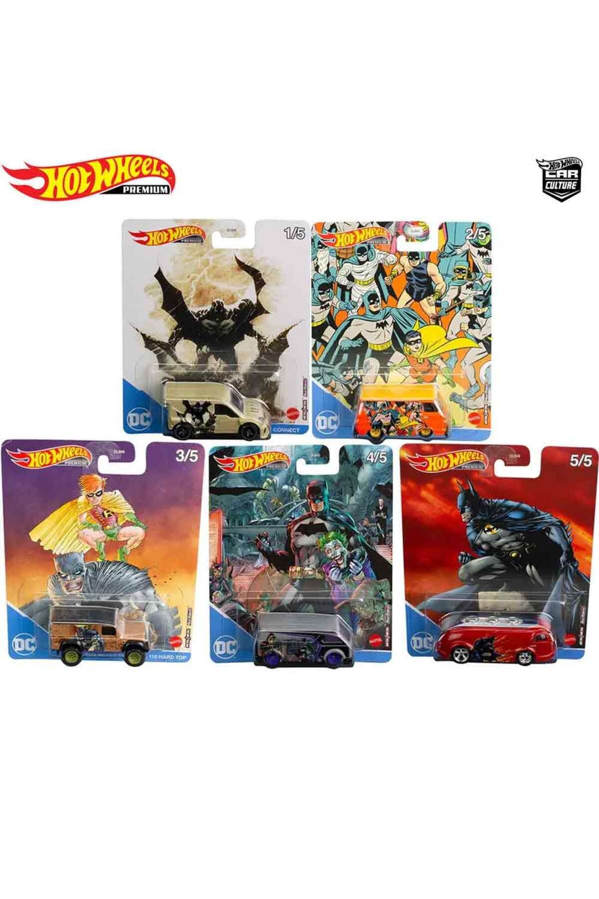 ماشین اسباب بازی فرهنگ پاپ 2022 بتمن میکس 2 5 هات ویلز اورجینال HOT WHEELS