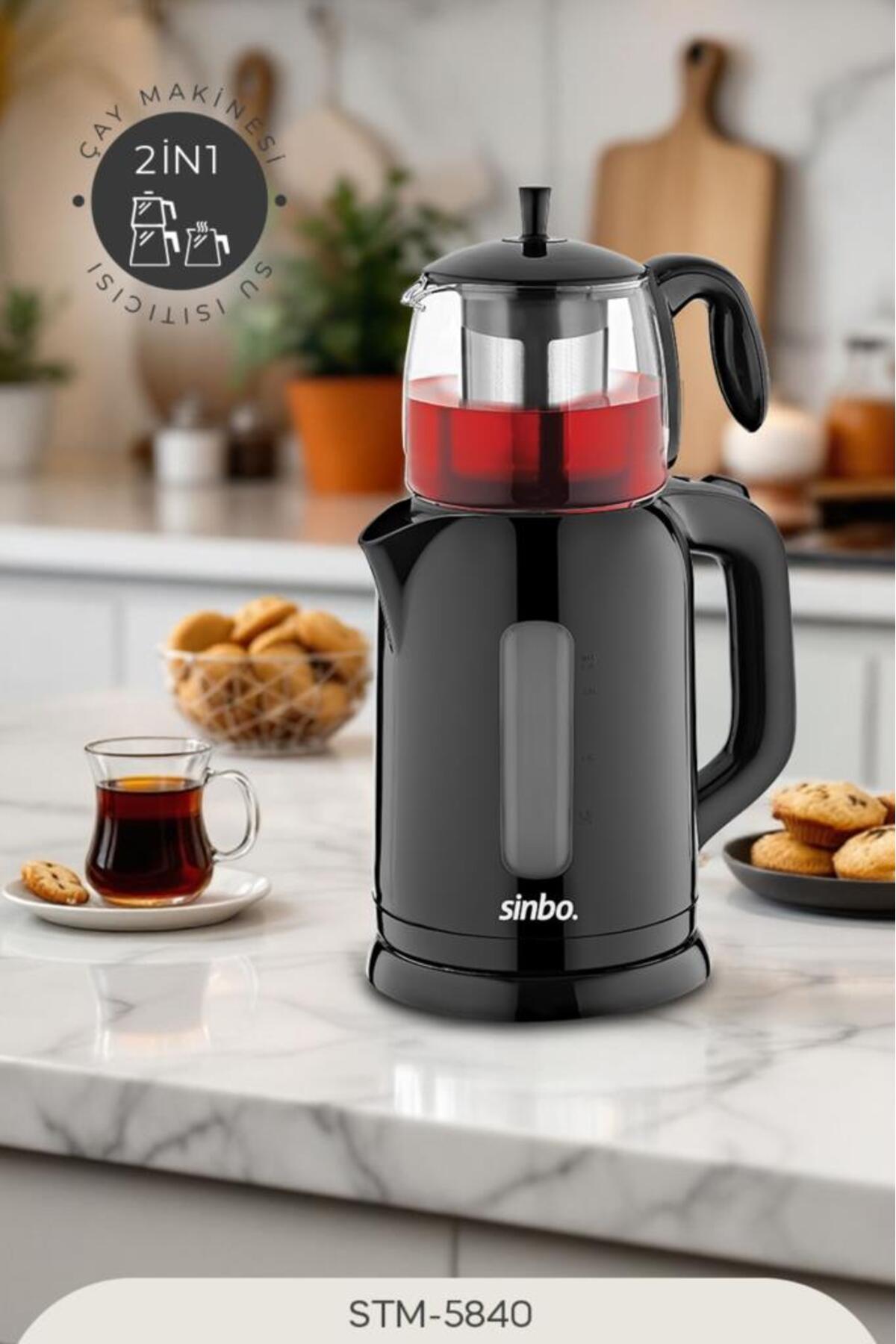 چای ساز ست برقی STM 5840 اورجینال Sinbo