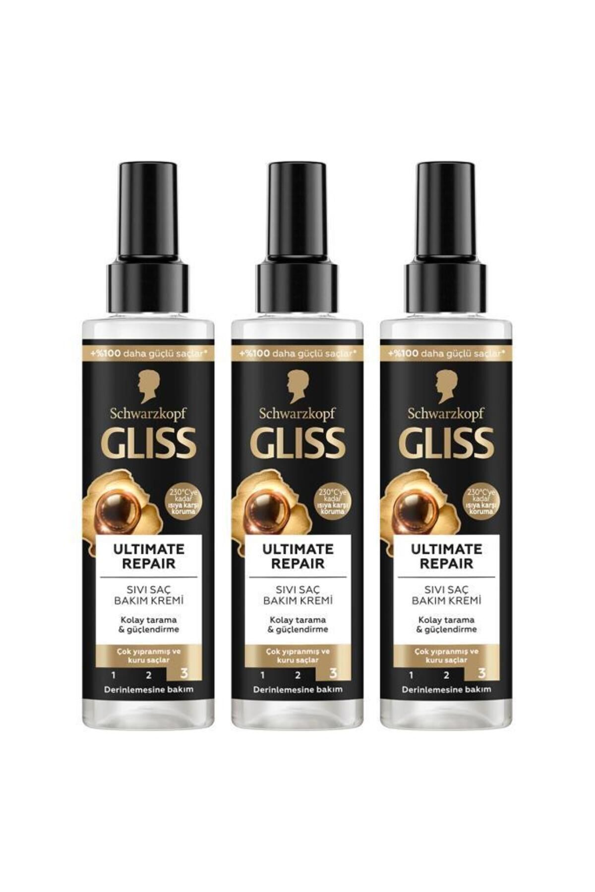 Gliss کرم موی مایع 200 میلی لیتر ترمیم نهایی X3