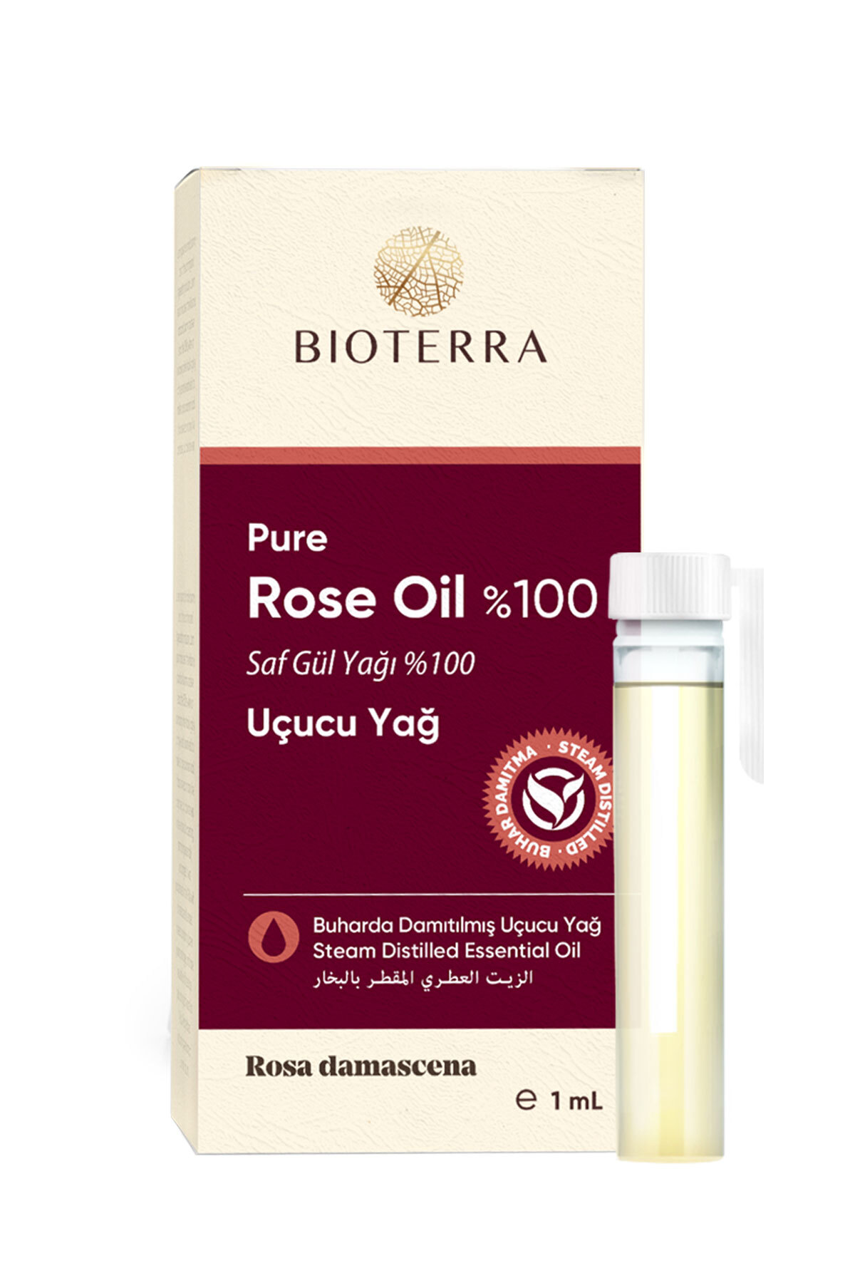 روغن مراقبتی اسانس گل رز خالص 1 میل Bioterra