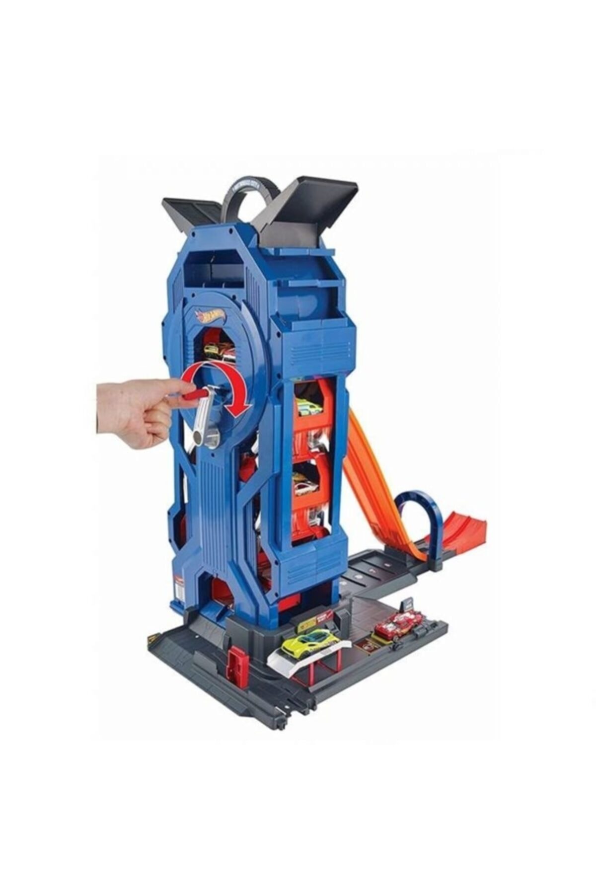 ماشین اسباب بازی HOTWHEELS MEGA GARAGE TOWER RACE هات ویلز اورجینال HOT WHEELS