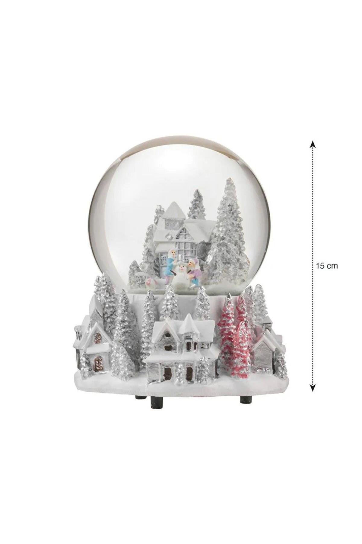 گوی برفی SNOW GLOBE موزیکال با موضوع سال نو 15 سانتی متر W5 از ترکیه LC Waikiki