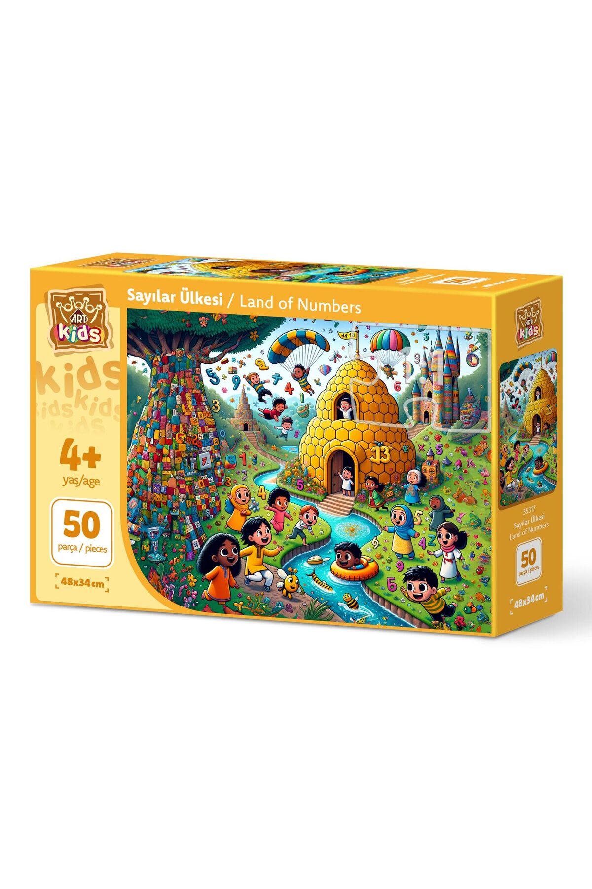 پازل ها و یاپبوزهای کودک دخترانه پسرانه بچگانه شماره ART COUNTRY 50 قطعه اورجینال ارت Art Puzzle
