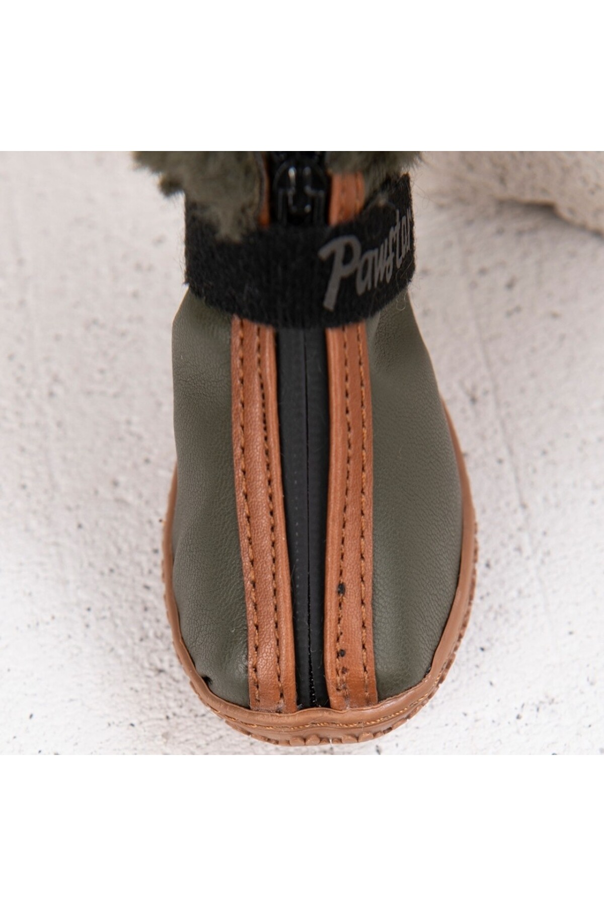 کفش چرمی سبز سگ پاوستار Pawstar مدل PDS-04