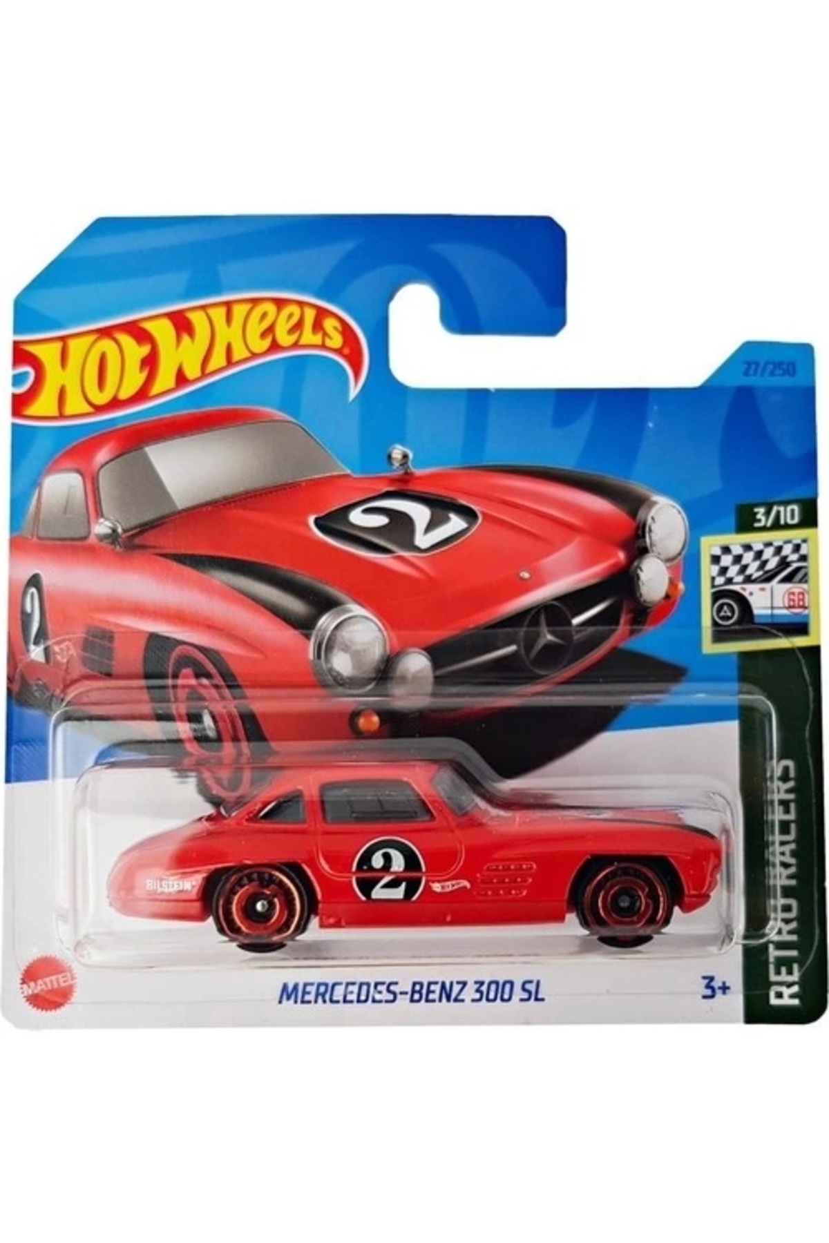 مدل خودرو HOTWHEELS SINGLE CARS MERCEDES BENZ 300 SL HKH02 اورجینال HOT WHEELS