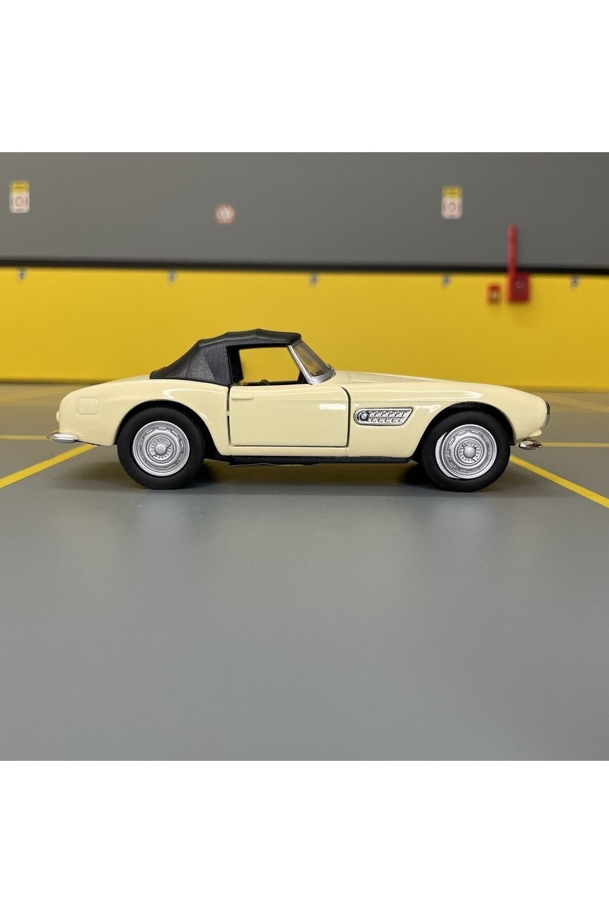 مدل خودرو BMW 507 1956 1 36 SCALE C&amp;C MODEL GARAGE PULL DROP DIECAST METAL TOY CAR اورجینال Genel Markalar