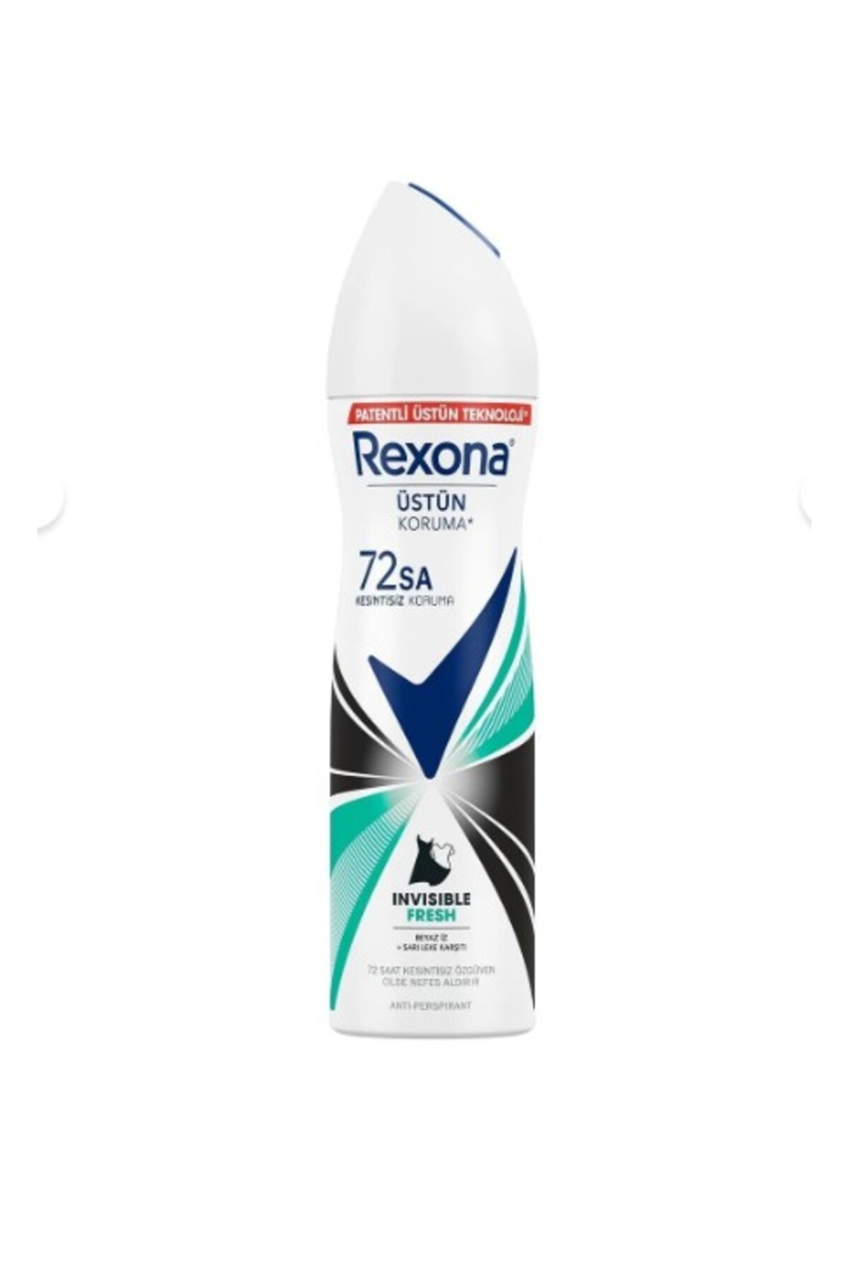 دئودورانت اسپری زنانه 150 میلی‌لیتری مدل Invisible Fresh Deep با 72 ساعت محافظت مداوم رکسونا Rexona
