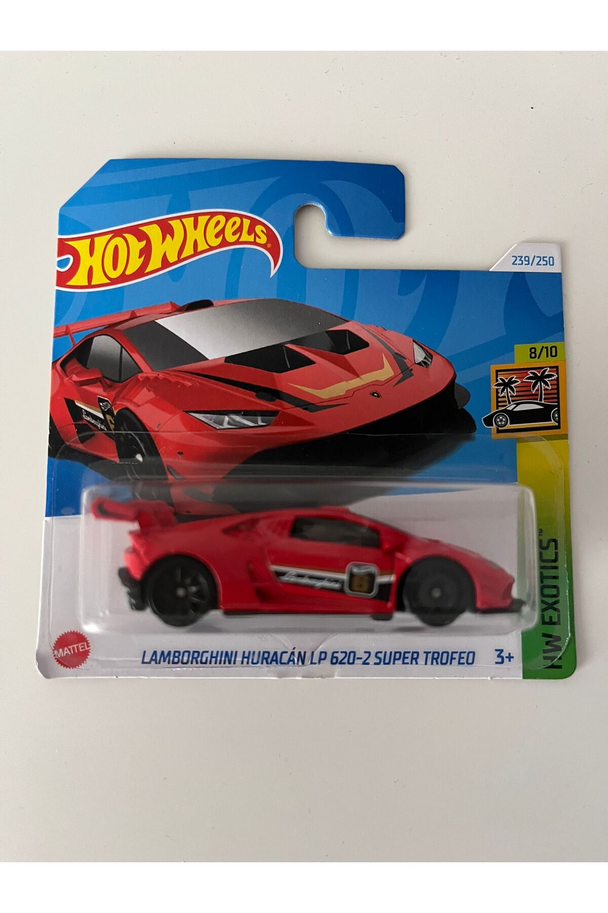 ماشین اسباب بازی لامبورگینی هوراکان LP 620 2 SUPER TROFEO RED مدل 2023 از سری HW EXOTICS ترکیه HOT WHEELS