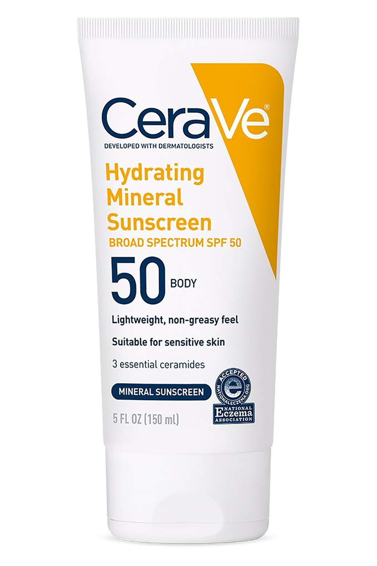 کرم ضد آفتاب بدن مینرال مرطوب کننده 150ML CeraVe