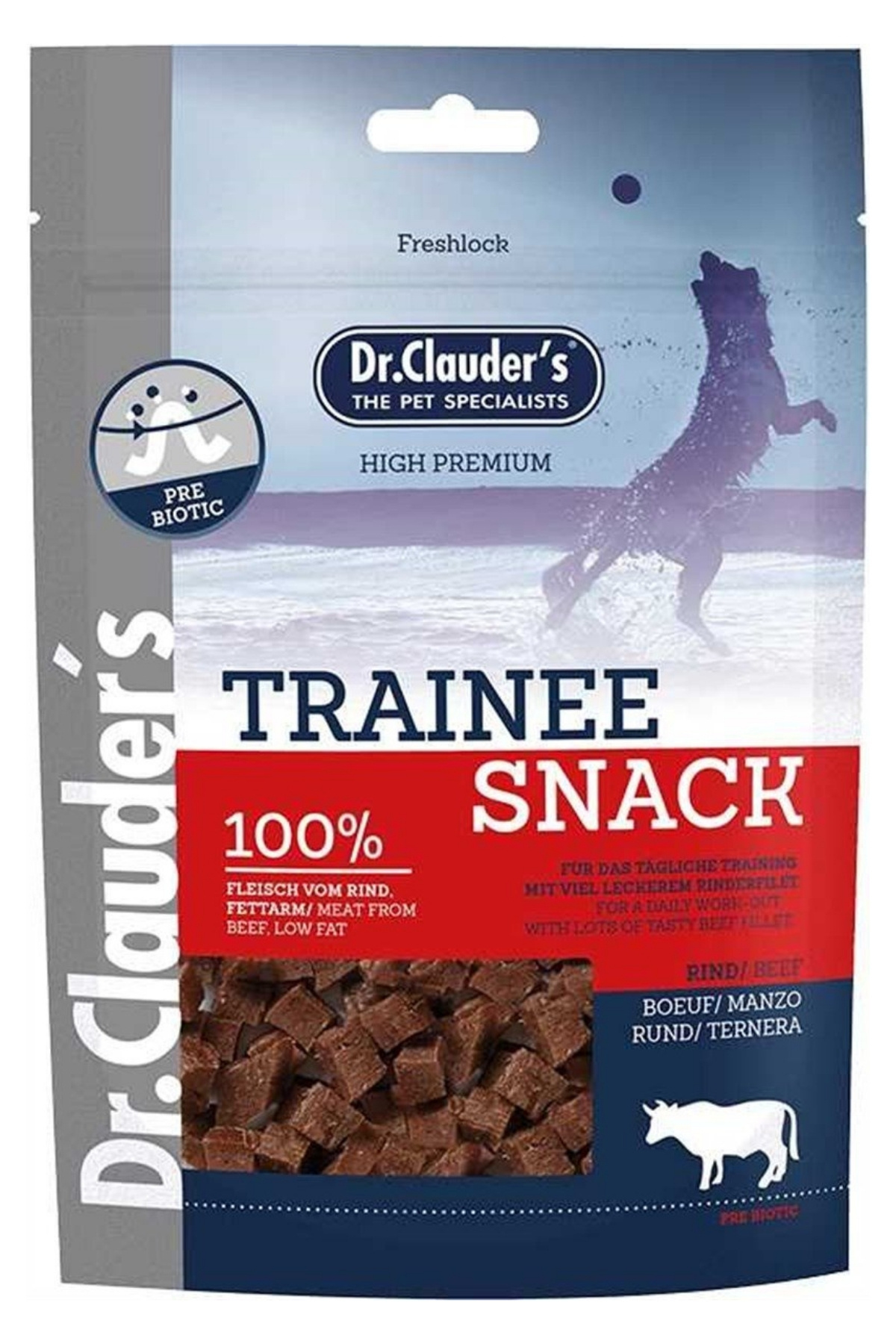 تشویقی سگ ۱۰۰٪ گوشت استیک گاو دکتر کلادرز Dr.clauders، ۸۰ گرم