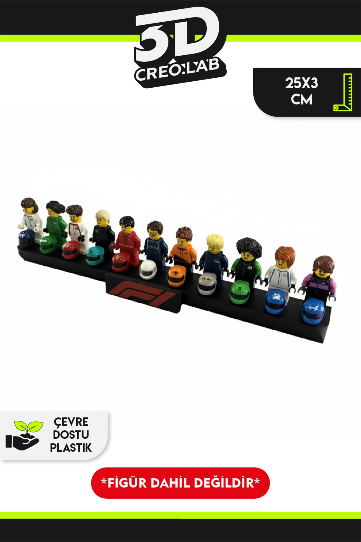 لگو و اسباب بازی های ساخت محور پایه نمایشگر 10 تکه LEGO F1 MINIFIGURE از ترکیه 3Dcreo.lab