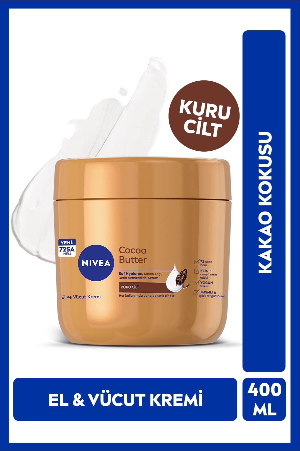NIVEA کرم مراقبت از دست و بدن با کاکائو باتر 400 میلی لیتر