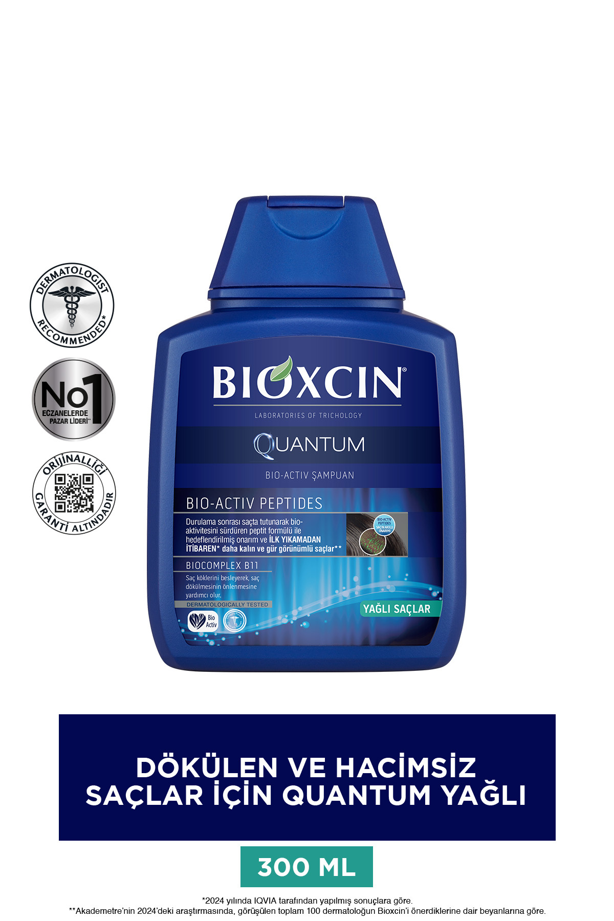 شامپو مردانه و زنانه کوانتومی 3 برای موهای روغنی 2 مصرف کنید Bioxcin