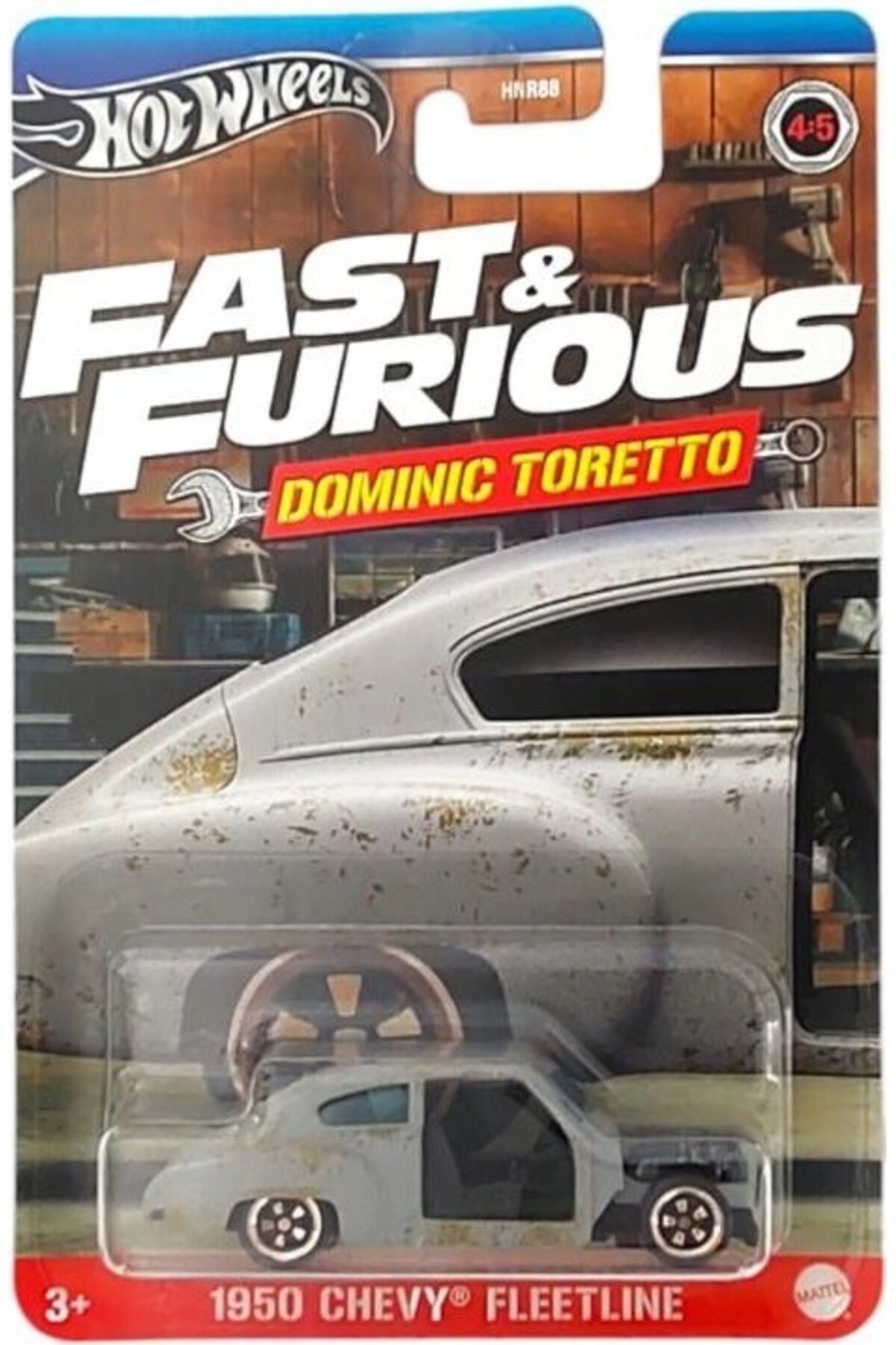 ماشین اسباب بازی FAST & FRAIN DOMINIC TORETTO 1950 CHEVY FLEETLINE HRW49 فیگور HOT WHEELS