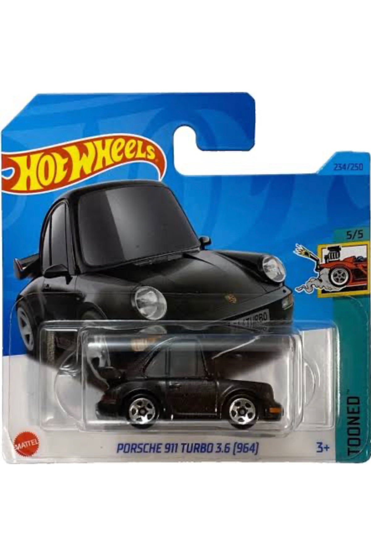 ماشین اسباب بازی پورشه 911 توربو 3.6 964 TOONED هات ویلز اورجینال HOT WHEELS
