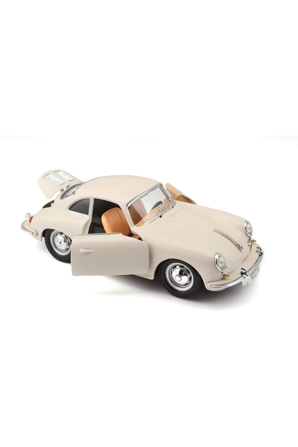 مدل خودرو PORSCHE 356B COUPE 1961 MODEL کلاسیک CAR 1 24 SCALE کرم اورجینال Burago